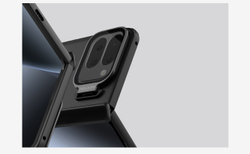 Чехол с MagSafe на Google Pixel 10 Pro Fold, серия Super Frosted Shield Prop Magnetic (версия с прозрачной откидной крышкой объектива) от Nillkin