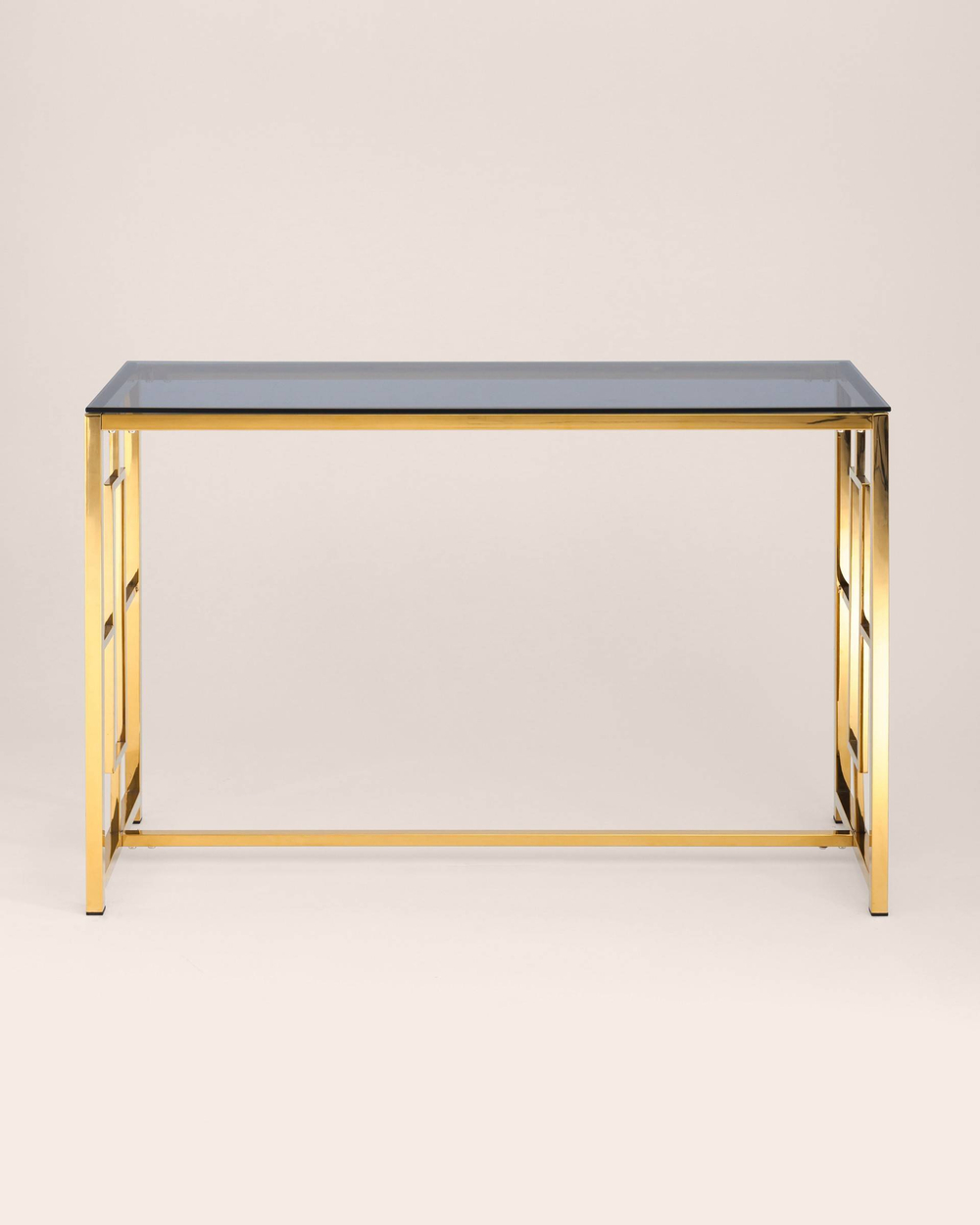 Консоль БРУКЛИН 120*40 золото стекло smoke