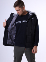 Жилет утепленный черный Город Горький