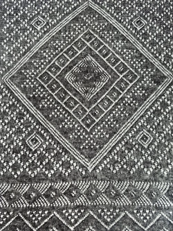 Оренбургский пуховый платок-паутинка А130-07 черный