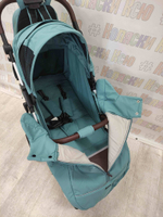 Коляска прогулочная Baballo Future 2024 бирюзовая (белая рама)