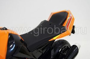 Детский электромотоцикл River Toys M111MM оранжевый