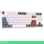 Клавиатура Royal Kludge RKR87 Brown switch/White/Gray/Red
