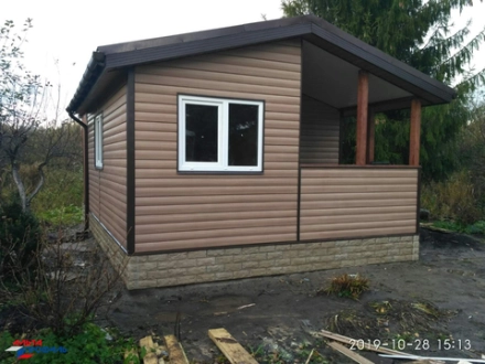 БЛОКХАУС ЛЮКС Двухпереломный малый Орех ВН-03 3000х226 мм 0,68 м2