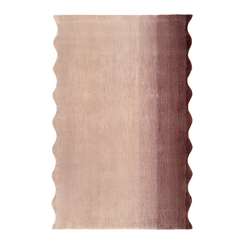 Ковер из шерсти over horizon цвета марсала из коллекции trendy ruffles, 120х180 см