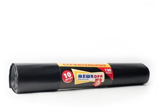 МЕШКОFF Мешки для мусора 120л*10шт Строитель рулон