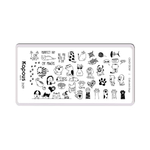 2 Kapous Professional Nails Пластина для стемпинга, Cats and dogs  ,