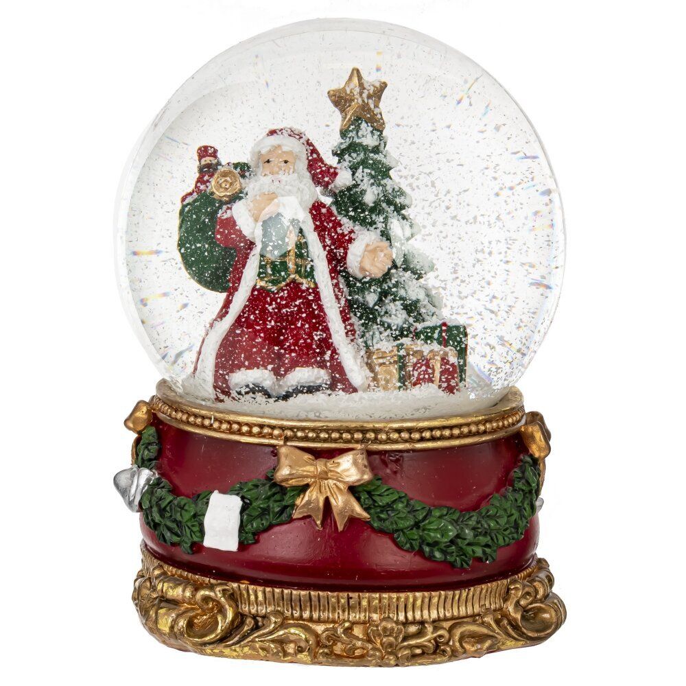 GAEM Фигурка декоративная "Дед Мороз" в стекл шаре, D 10 см, L10 W11 H13 см