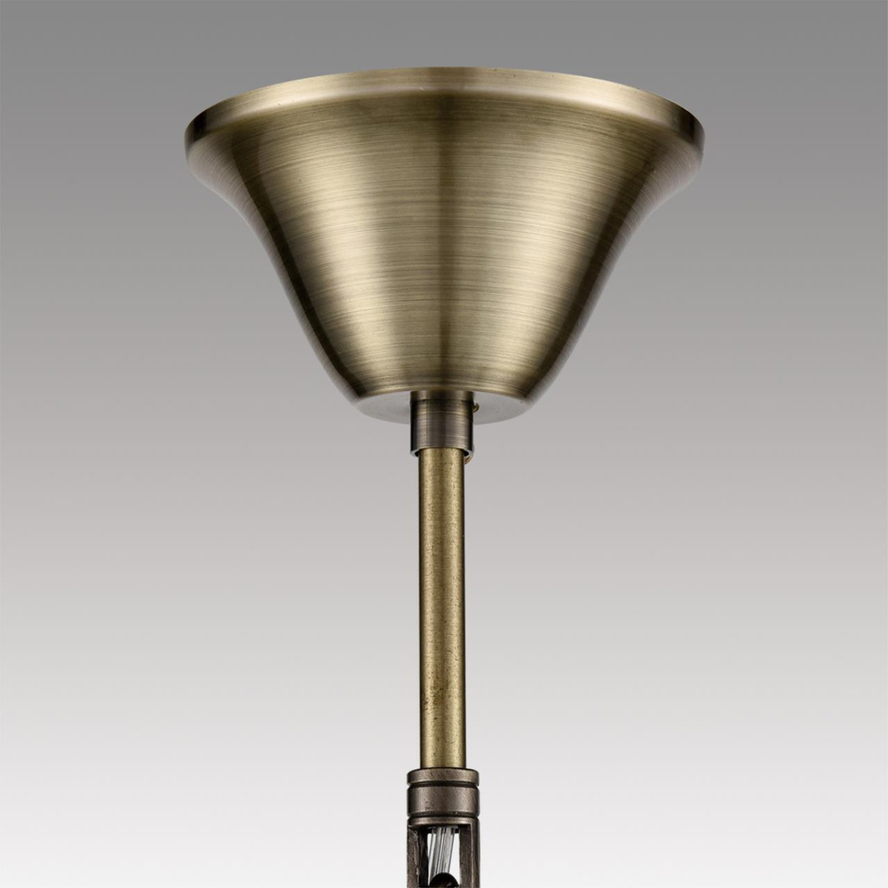 8190/8 CLASSI LN25 24 античная бронза, металл/хрусталь Люстра E14 8*40W 220V LINN