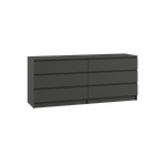 МС Мадера Комод 1384 1384х775х420 (лдсп графит новый)