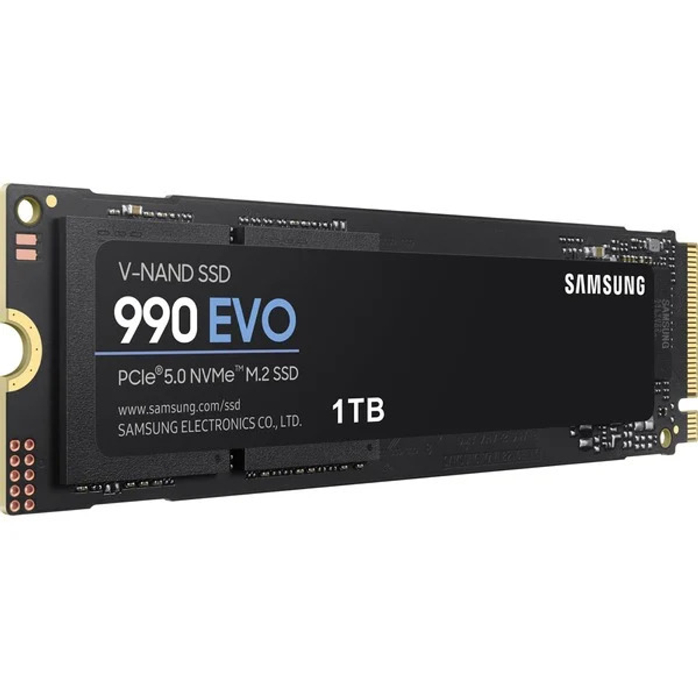 Жесткий диск SSD M.2 1Tb Samsung 990 EVO, 5000/4200MBs, 800000 IOPS, V-NAND TLC, PCI-E4.0x4 (MZ-V9E1T0BW)