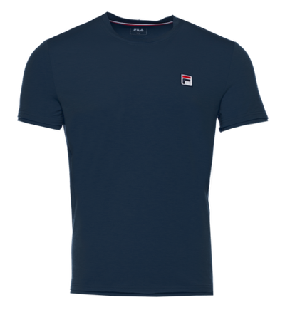 Мужская теннисная футболка Fila T-Shirt Milan M - peacoat blue