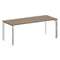 Onix Direct Lux Стол руководителя П-обр. м/к M-O.MP-SRR-6.8 Дуб Аризона/Нержавеющая Сталь/Хром 1980*