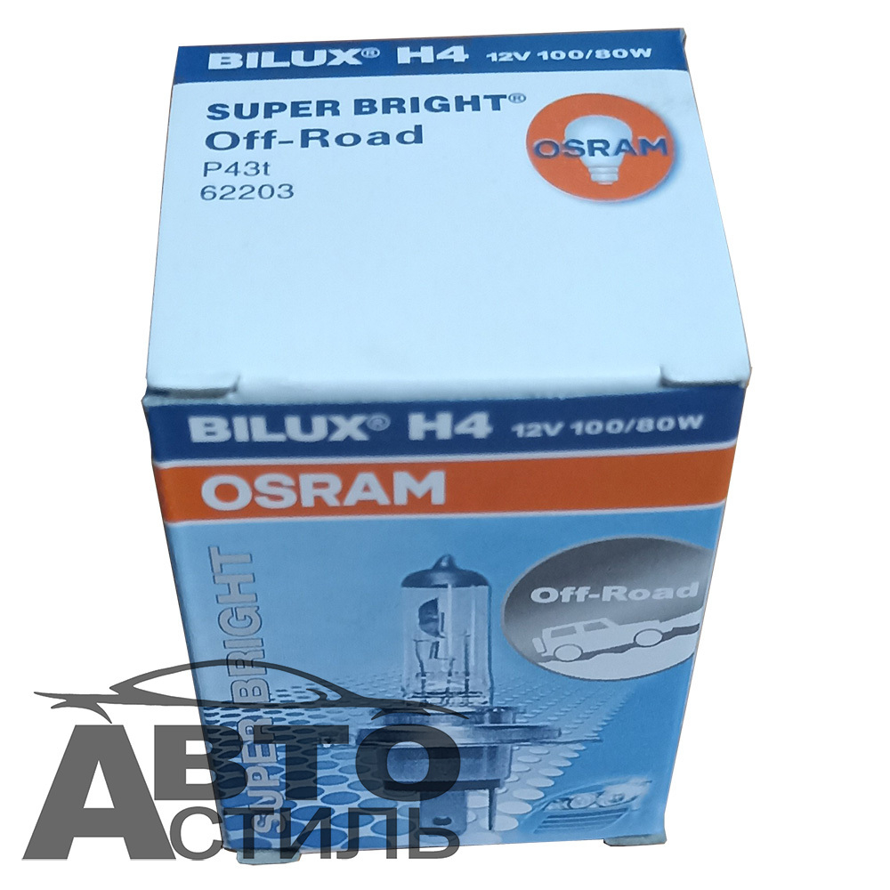 Автолампа H4 12V 100/80W P43t Osram Super Bright Off-Road (62203) шт