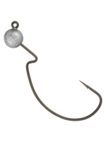 Джиг-головка для рыбалки BKK на офсетном крючке Silent Chaser - 1X - EWG Round Head, размер крючка 2/0, вес 2,65г, 4 шт.