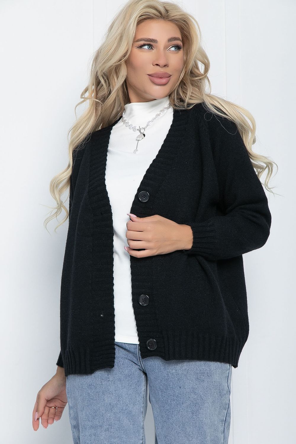 Кардиган Вилла (черный) Б11105 LT Collection