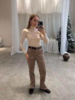 Брюки вельветовые мокко