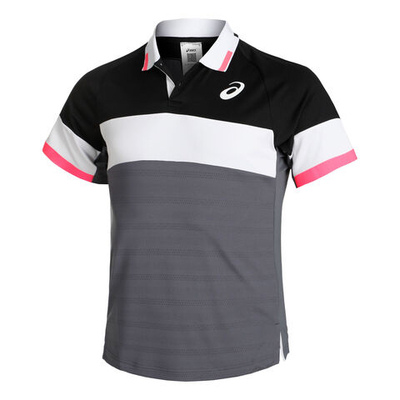 Мужское теннисное поло ASICS Match Polo Men - Black, Red
