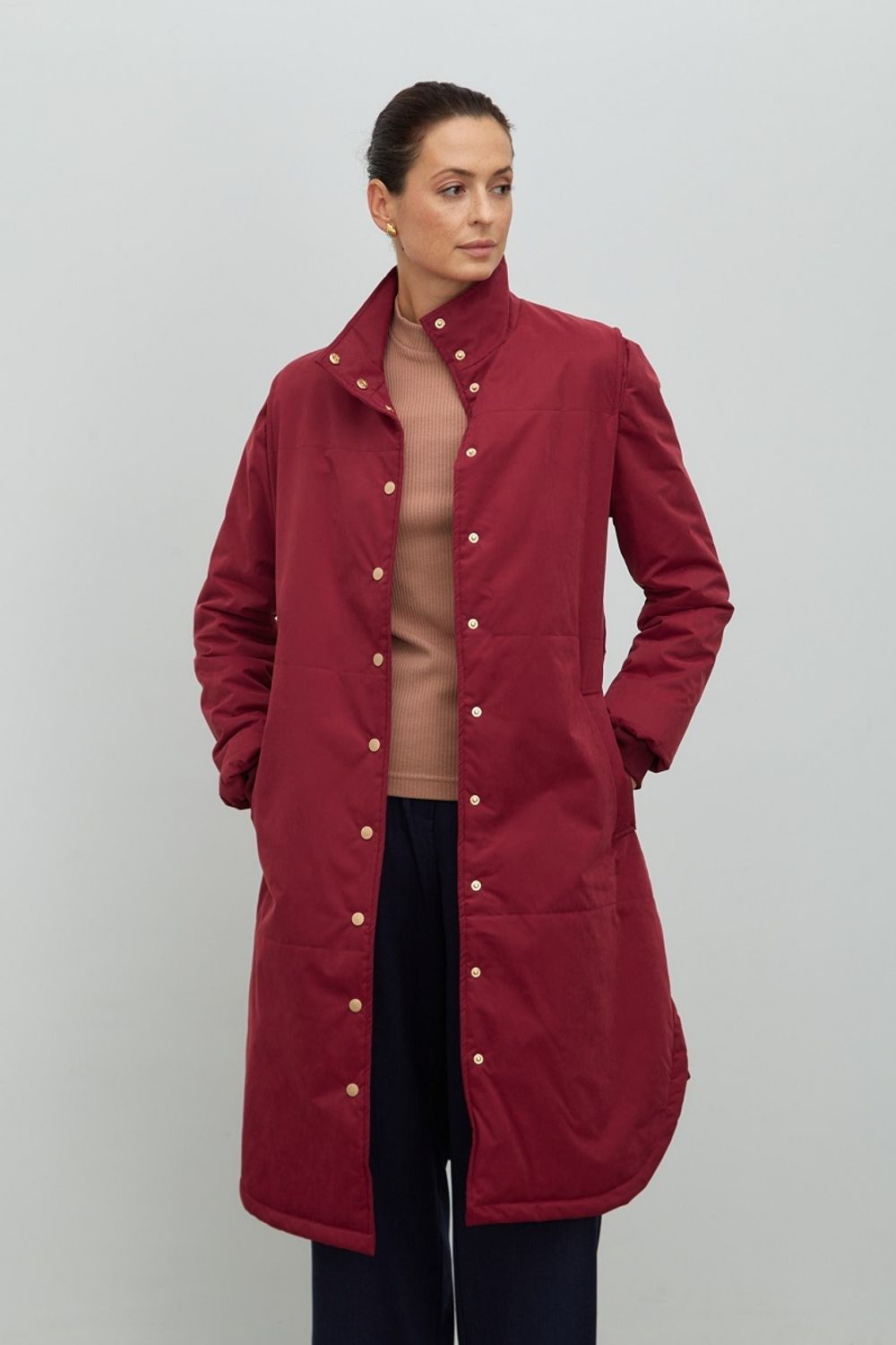 Пальто парка Бордо