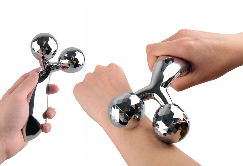 3D Ручной лифтинг массажер для лица, шеи и тела 3д MASSAGER (Silver) ZL-206