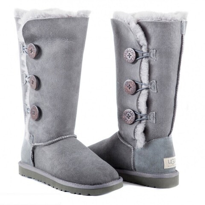 Угги Bailey Button Triplet Grey