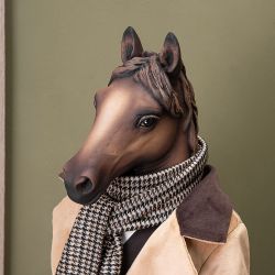 Кукла интерьерная коллекционная Конь Сэр Джон