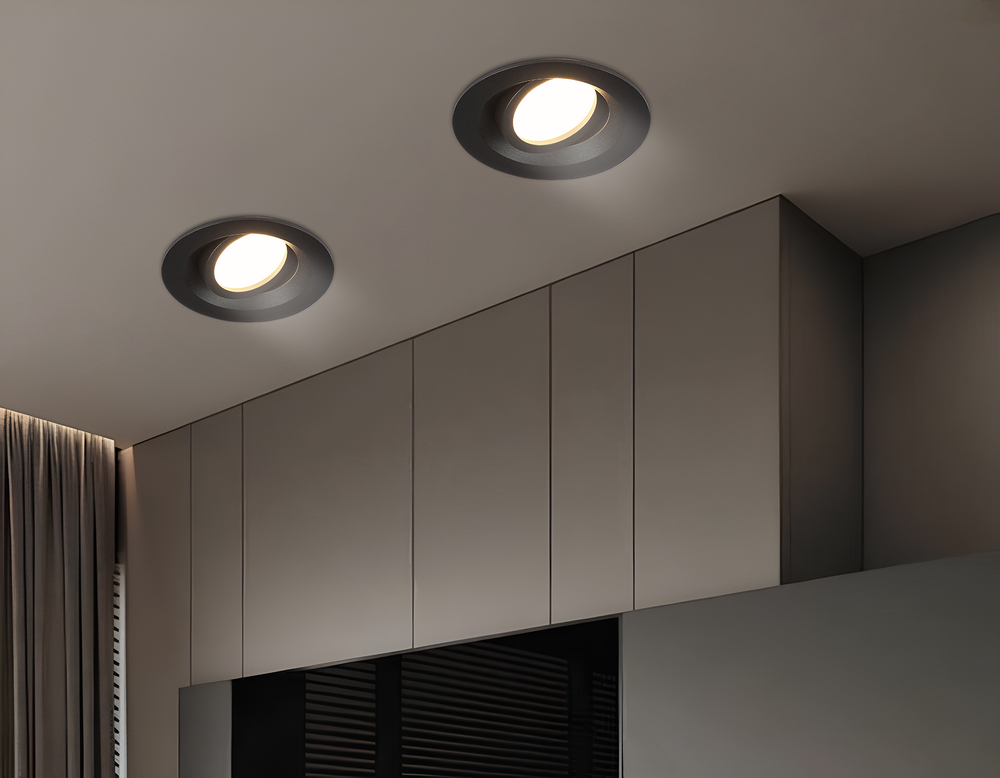 TN102742 BK черный IP20 GU5.3 D95*25