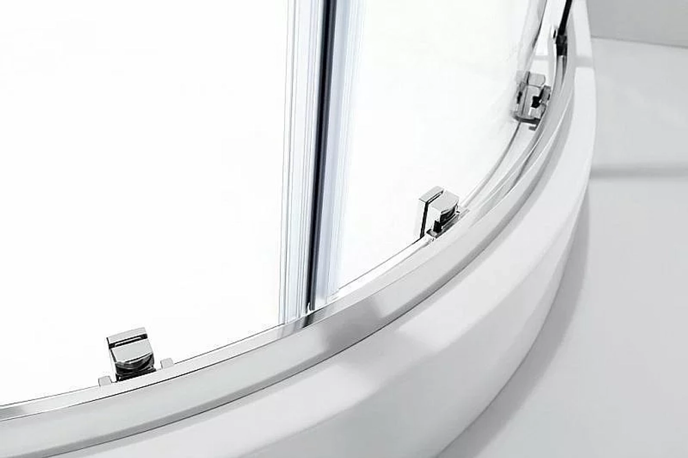 Душевой уголок Cezares Molveno 130x100 MOLVENO-RH-2-130/100-P-Cr стекло рифленое матовое/профиль хром