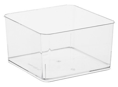 Форма-контейнер фуршетная квадратная, 350 мл, прозрачная, полистирол, 156 штук