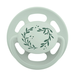 NIP Соска пустышка, латекс "Cherry Green", размер 1 (0-6), зелёный