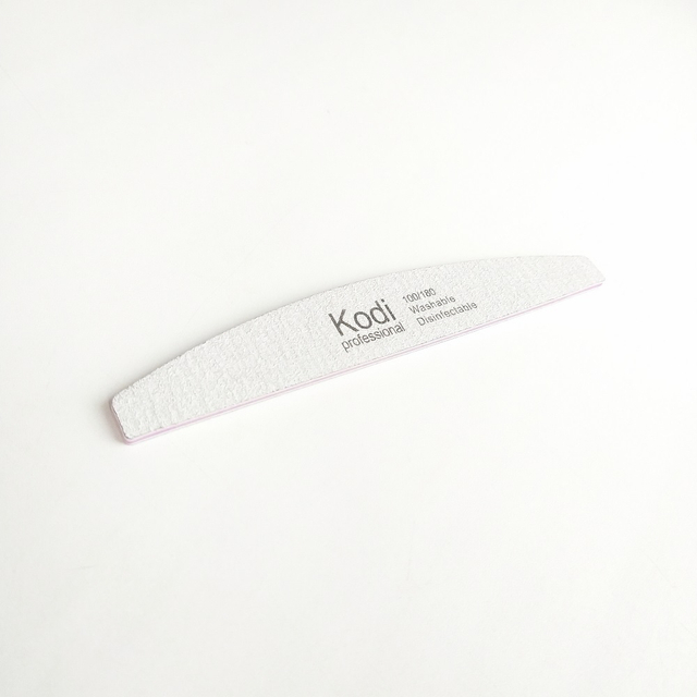 Пилка маникюрная KODI полумесяц, износостойкая