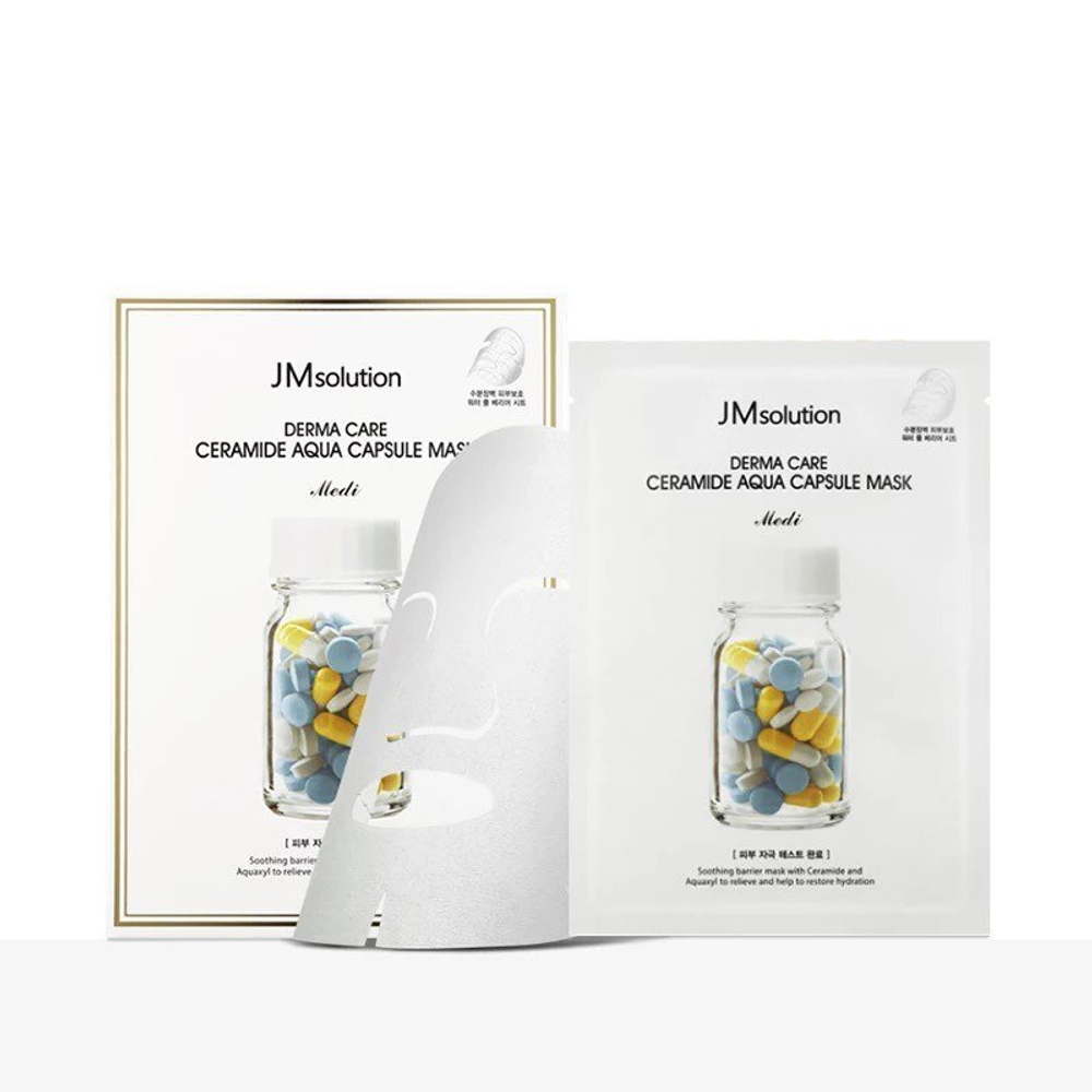JMsolution Маска восстанавливающая с керамидами - Derma care ceramide aqua capsule mask, 30мл, шт