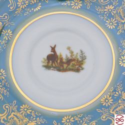 Набор мокко кофейных пар Repast Охота зеленая Мария-тереза 120 мл (6 пар)