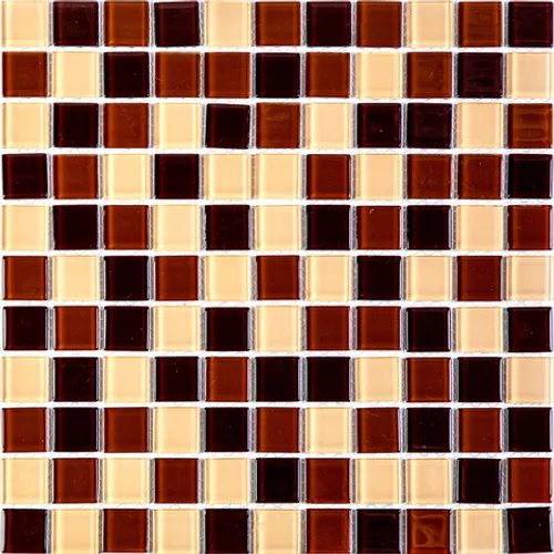 Toffee mix мозаика Bonaparte стеклянная коричневый желтый светлый квадрат