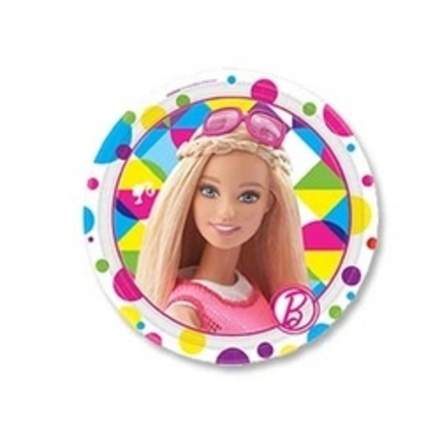 Тарелка, Барби 17см 8шт