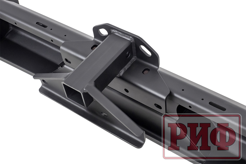 Бампер силовой задний Jeep Wrangler JL 2018+ с квадратом под фаркоп под штатные фонари, стандарт