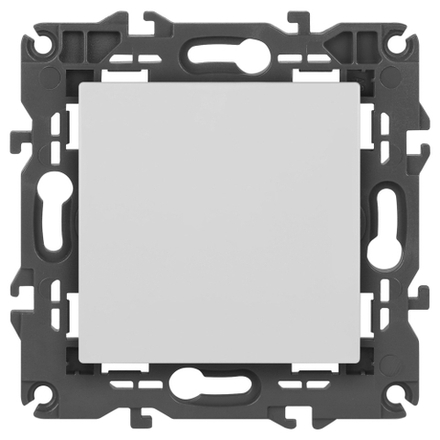 Кнопка ЭРА Elegance 14-1111-01М , 10АХ-250В, белый матовый