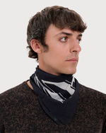 RICK OWENS DRKSHDW БАНДАНА ЧЕРНАЯ С ЛОГОТИПОМ HOLLYWOOD