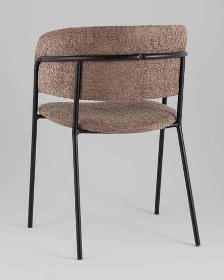 Кресло Нэлли New, букле коричневый