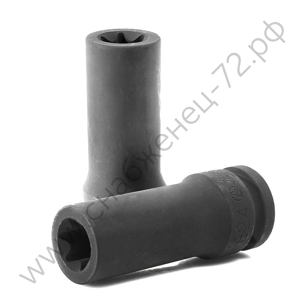 Ударная торцевая длинная головка E-STAR 3/4" Е24
