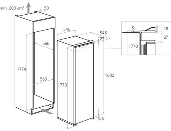 Встраиваемый холодильник KitchenAid KCBNR 18602