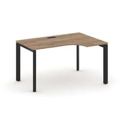 Style Project Стол рабочий эргономичный SN-59P.SPA-011(R) Дуб Табак/Металл Черный/Черный Заглушка 13