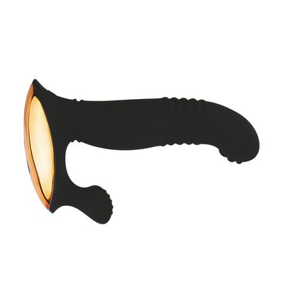 Черный вибростимулятор предстательный железы - 14,3 см. (Цвет: черный)