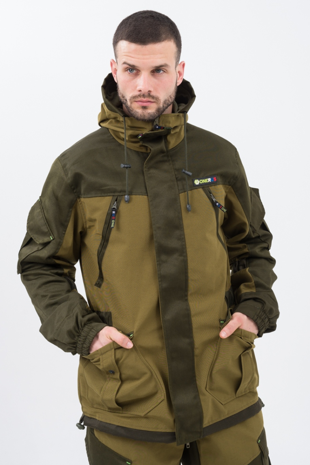 Демисезонный мужской костюм Onerus Горный -5 (Палатка, флис) Хаки