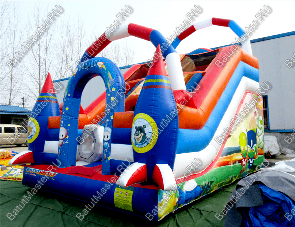 Надувная горка "Лунатик", размер 5*4*4,5 м.