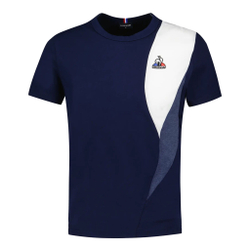 Мужское теннисное поло Le Coq Sportif N°1 T-Shirt Men - Dark Blue, White