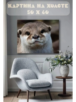 Картина на стену 40 X 50 Выдра