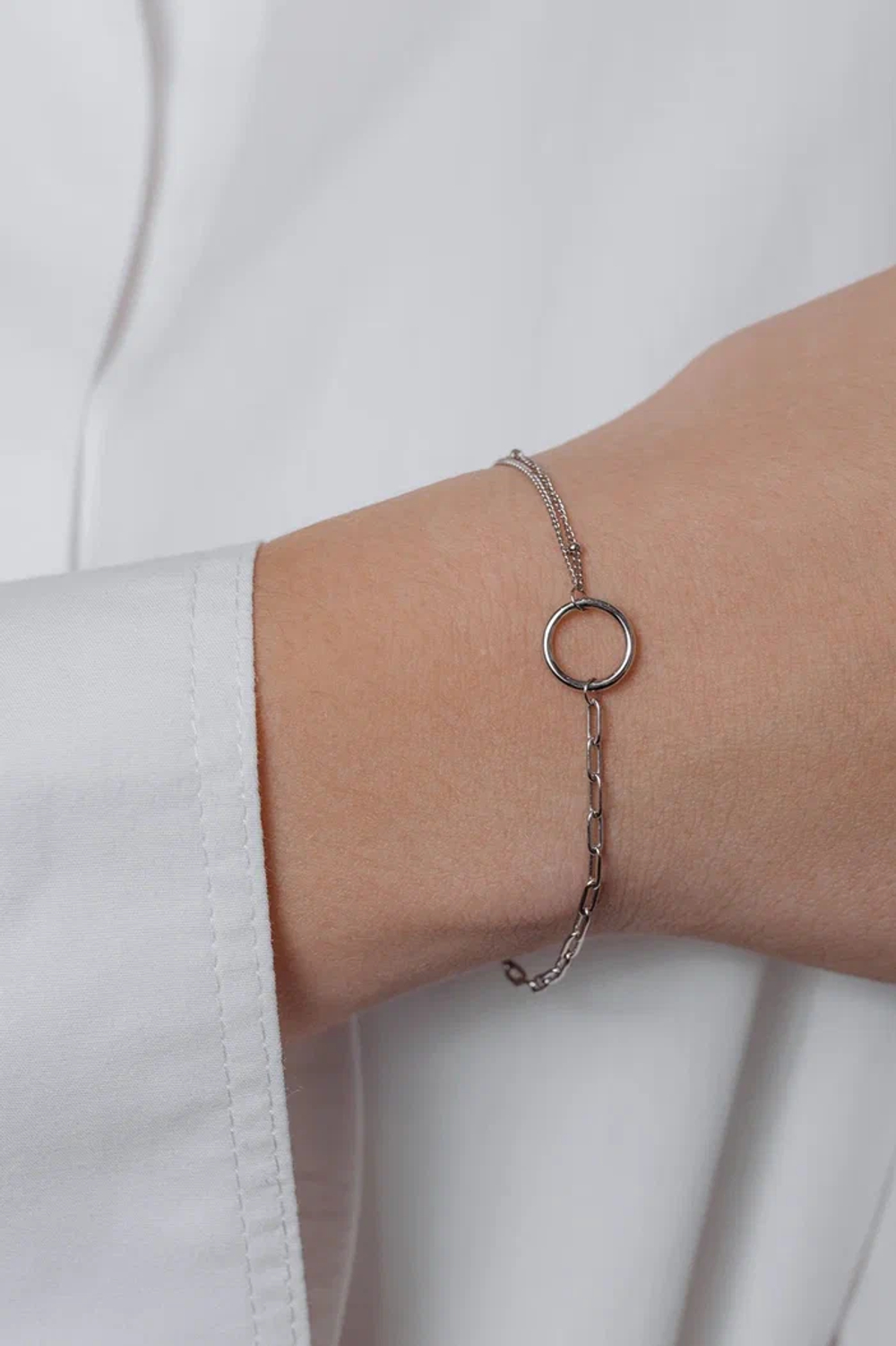 Браслет двойной с кругом