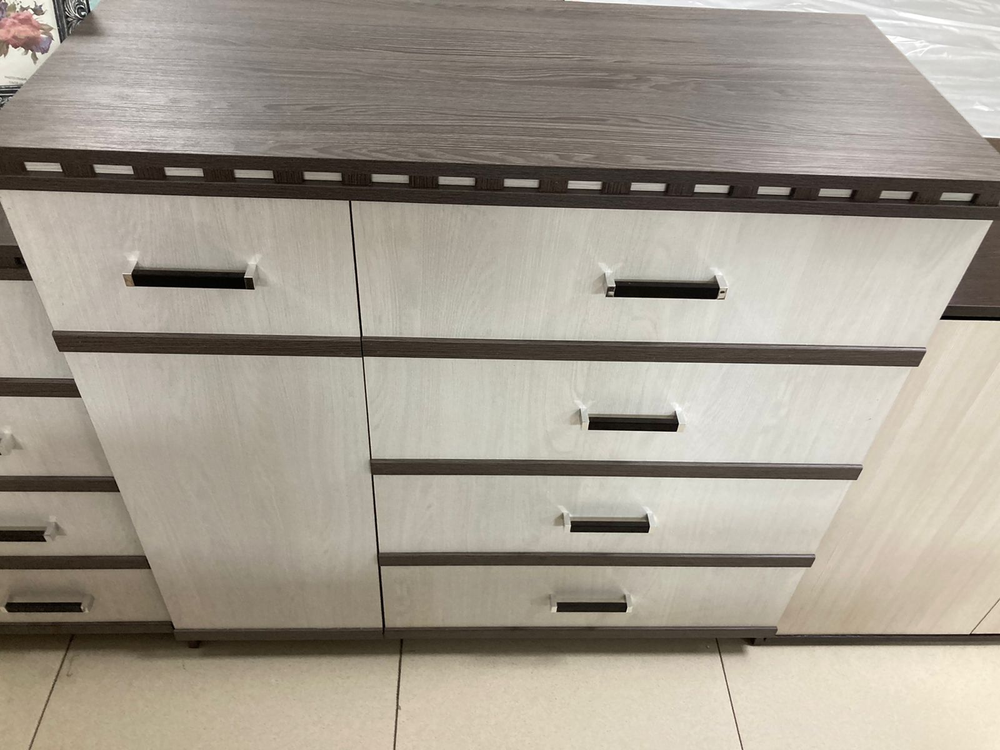 Комод №2 Ольга-13 ясень анкор тем/анкор свет