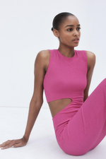 Длинное платье cut out из рельефной ткани